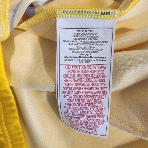 Nike Tour De France Yellow Cycling Jersey Mens XL Active Zip Up Outdoors Athlete - Picture 8 of 11